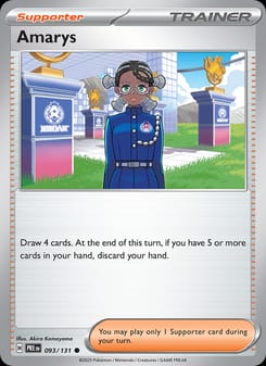 Amarys 093/131 Common – Prismatic Evolutions Pokémon card