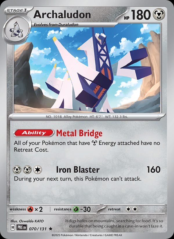 Archaludon 070/131 Prismatic Evolutions Pokémon card