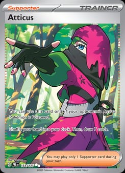 Atticus 133/131 Ultra Rare – Prismatic Evolutions Pokémon card