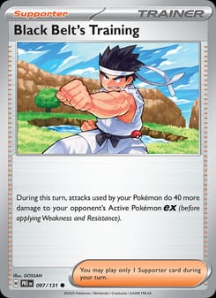 Black Belt's Training 097/131 Common – Prismatic Evolutions Pokémon card
