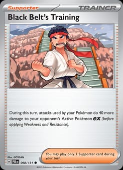 Black Belt's Training 098/131 Common – Prismatic Evolutions Pokémon card