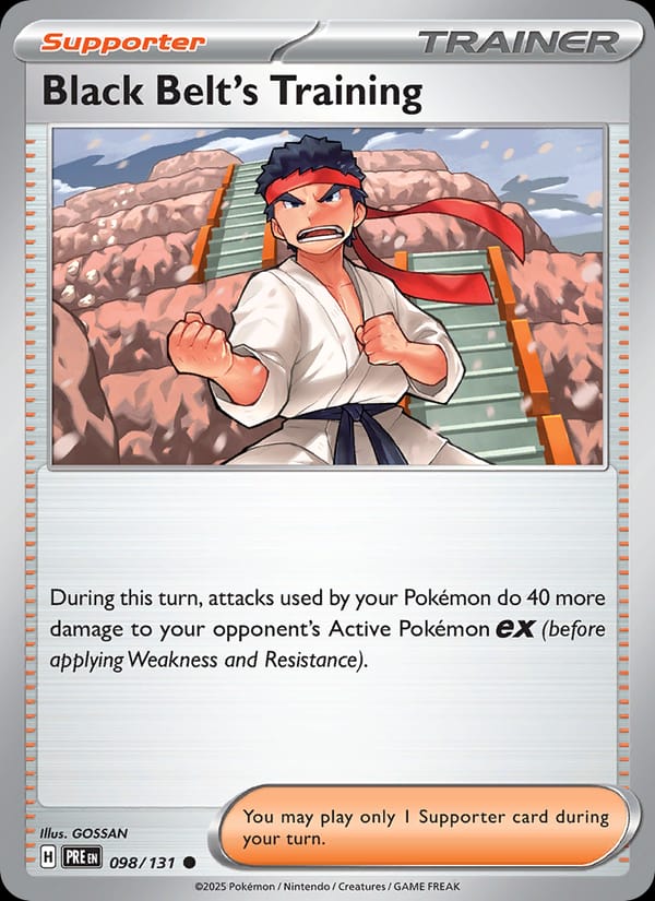 Black Belt's Training 098/131 Prismatic Evolutions Pokémon card