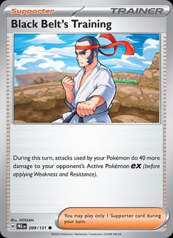 Black Belt's Training 099/131 Common – Prismatic Evolutions Pokémon card