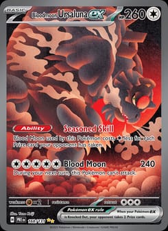 Bloodmoon Ursaluna ex 168/131 Special Illustration Rare – Prismatic Evolutions Pokémon card