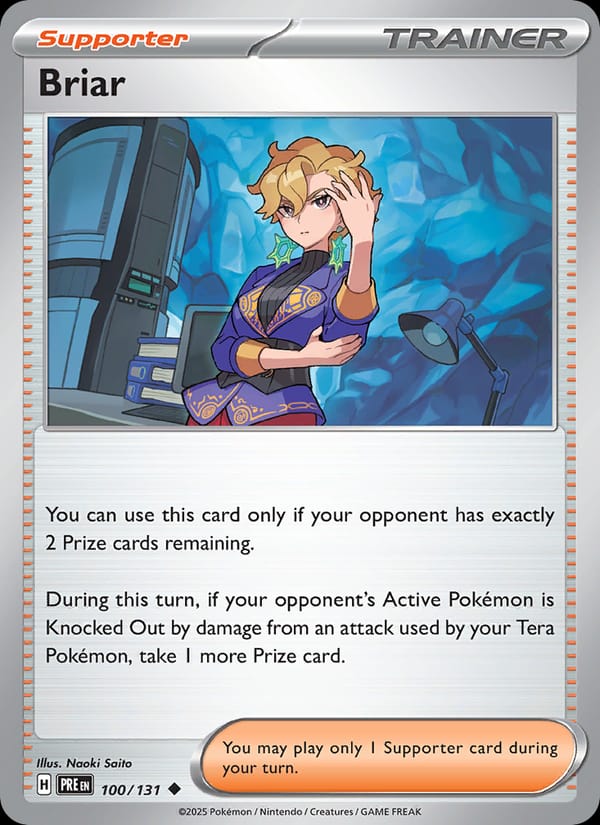 Briar 100/131 Prismatic Evolutions Pokémon card