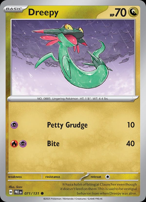 Dreepy 071/131 Prismatic Evolutions Pokémon card