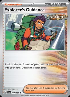 Explorer's Guidance 107/131 Uncommon – Prismatic Evolutions Pokémon card