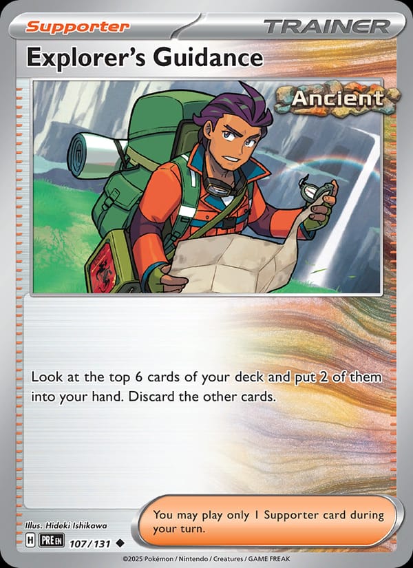 Explorer's Guidance 107/131 Prismatic Evolutions Pokémon card