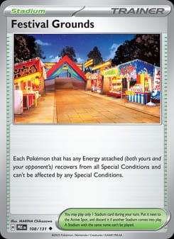 Festival Grounds 108/131 Uncommon – Prismatic Evolutions Pokémon card