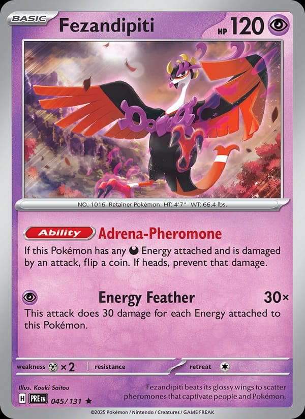 Fezandipiti 045/131 Prismatic Evolutions Pokémon card