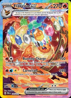 Flareon ex 146/131 Special Illustration Rare – Prismatic Evolutions Pokémon card