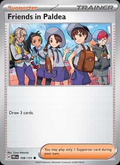 Friends in Paldea 109/131 Common – Prismatic Evolutions Pokémon card