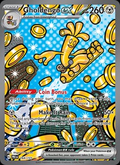 Gholdengo ex 164/131 Special Illustration Rare – Prismatic Evolutions Pokémon card