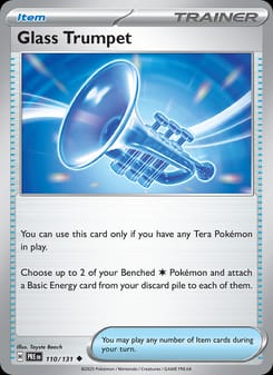 Glass Trumpet 110/131 Uncommon – Prismatic Evolutions Pokémon card