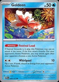 Goldeen 020/131 Common – Prismatic Evolutions Pokémon card