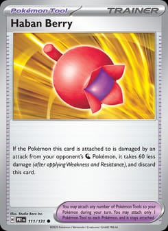 Haban Berry 111/131 Common – Prismatic Evolutions Pokémon card