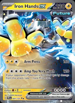 Iron Hands ex 031/131 Double Rare – Prismatic Evolutions Pokémon card