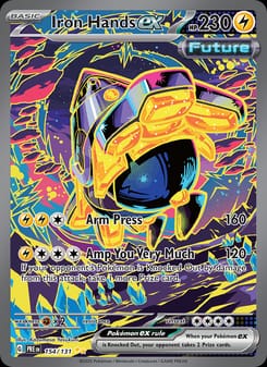 Iron Hands ex 154/131 Special Illustration Rare – Prismatic Evolutions Pokémon card