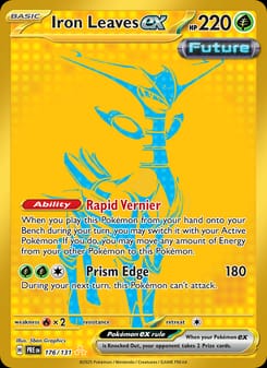 Iron Leaves ex 176/131 Hyper Rare – Prismatic Evolutions Pokémon card