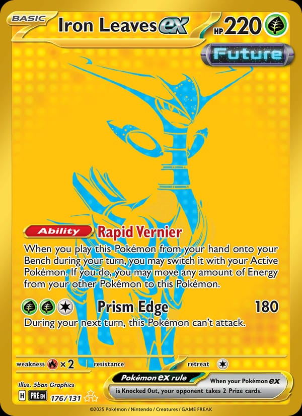 Iron Leaves ex 176/131 Prismatic Evolutions Pokémon card