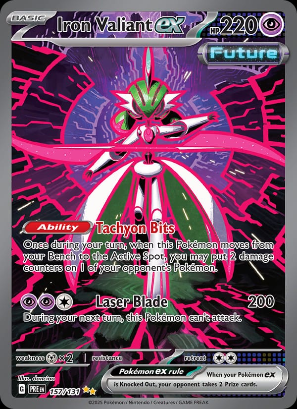 Iron Valiant ex 157/131 Prismatic Evolutions Pokémon card