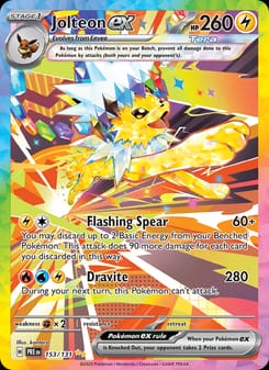 Jolteon ex 153/131 Special Illustration Rare – Prismatic Evolutions Pokémon card