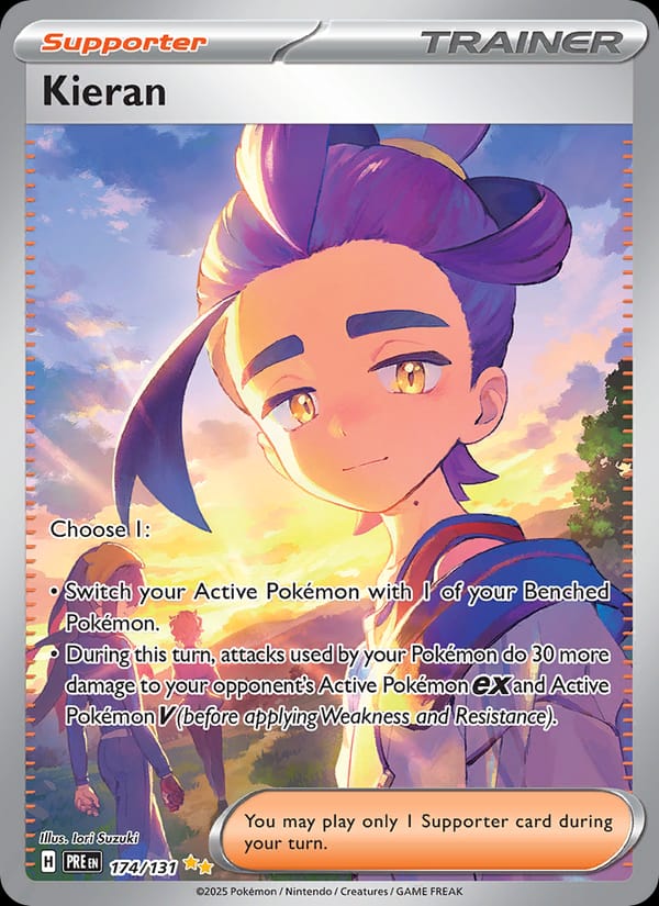 Kieran 174/131 Prismatic Evolutions Pokémon card