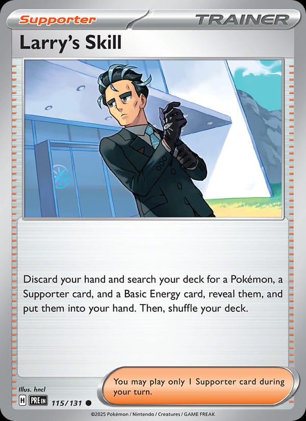 Larry's Skill 115/131 Prismatic Evolutions Pokémon card