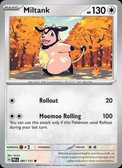 Miltank 081/131 Common – Prismatic Evolutions Pokémon card