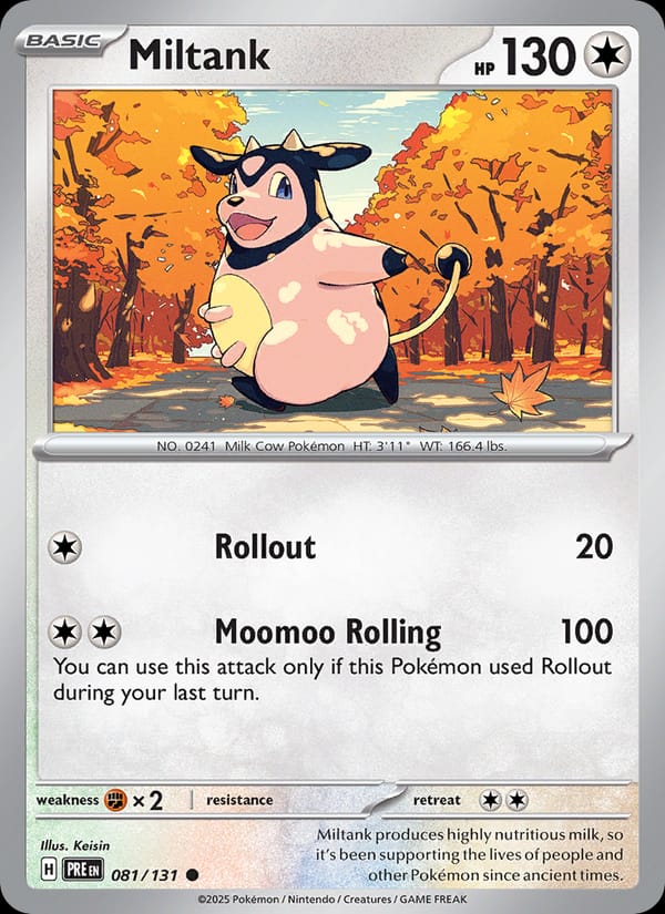Miltank 081/131 Prismatic Evolutions Pokémon card