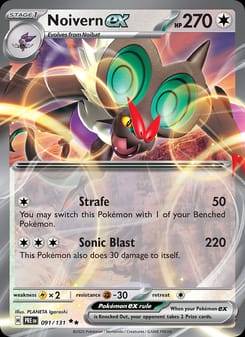 Noivern ex 091/131 Double Rare – Prismatic Evolutions Pokémon card