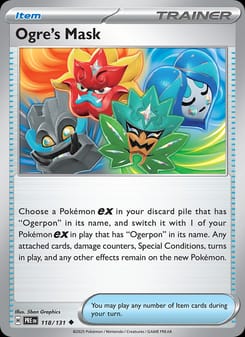 Ogre's Mask 118/131 Uncommon – Prismatic Evolutions Pokémon card
