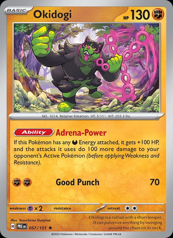 Okidogi 057/131 Prismatic Evolutions Pokémon card
