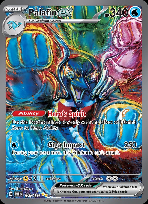 Palafin ex 151/131 Prismatic Evolutions Pokémon card