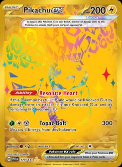 Pikachu ex 179/131 Hyper Rare – Prismatic Evolutions Pokémon card