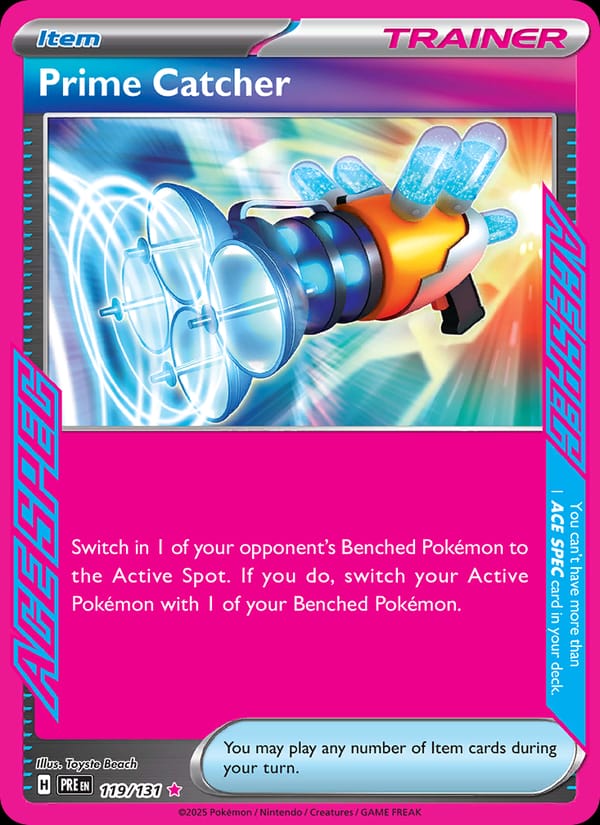 Prime Catcher 119/131 Prismatic Evolutions Pokémon card