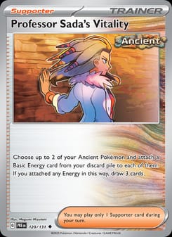 Professor Sada's Vitality 120/131 Uncommon – Prismatic Evolutions Pokémon card