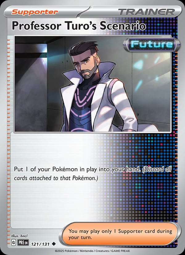 Professor Turo's Scenario 121/131 Prismatic Evolutions Pokémon card