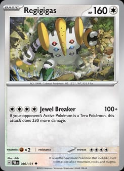 Regigigas 086/131 Uncommon – Prismatic Evolutions Pokémon card
