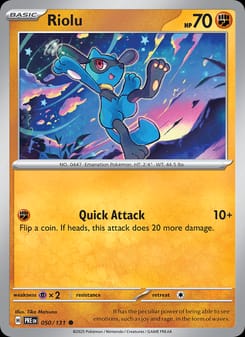 Riolu 050/131 Common – Prismatic Evolutions Pokémon card