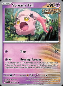Scream Tail 042/131 Uncommon – Prismatic Evolutions Pokémon card