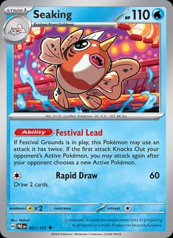Seaking 021/131 Uncommon – Prismatic Evolutions Pokémon card