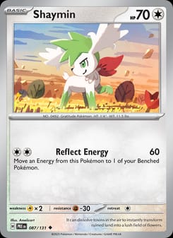 Shaymin 087/131 Uncommon – Prismatic Evolutions Pokémon card