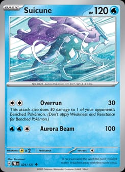 Suicune 024/131 Uncommon – Prismatic Evolutions Pokémon card
