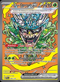 Teal Mask Ogerpon ex 145/131 Special Illustration Rare – Prismatic Evolutions Pokémon card