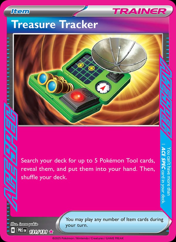 Treasure Tracker 131/131 Prismatic Evolutions Pokémon card