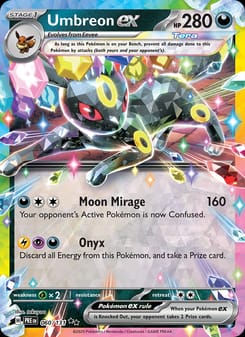Umbreon ex 060/131 Double Rare – Prismatic Evolutions Pokémon card