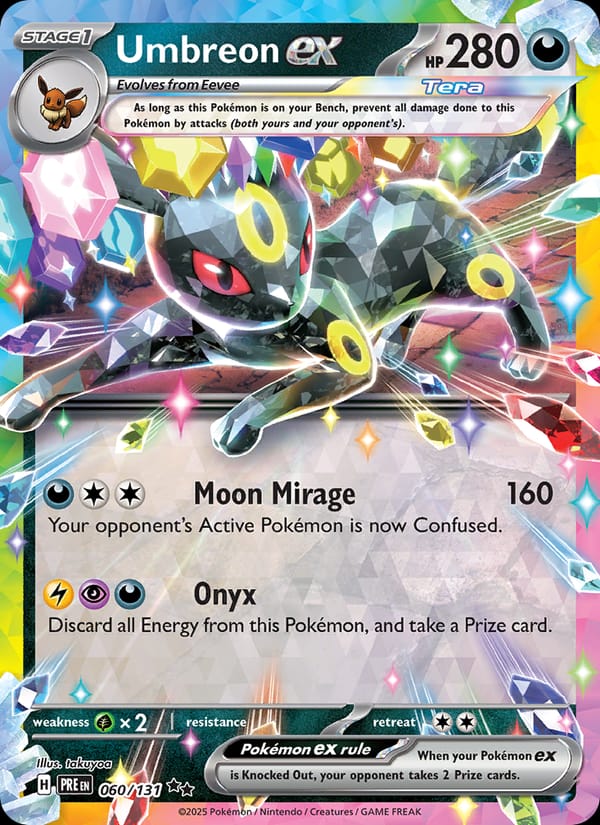 Umbreon ex 060/131 Prismatic Evolutions Pokémon card