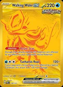 Walking Wake ex 178/131 Hyper Rare – Prismatic Evolutions Pokémon card