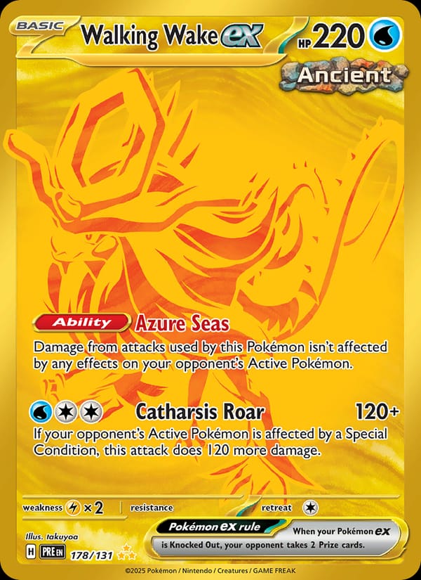 Walking Wake ex 178/131 Prismatic Evolutions Pokémon card